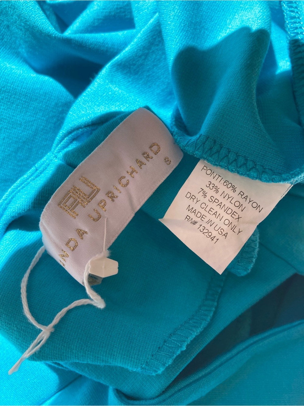 Amanda Uprichard Cut Out Back Detail Teal Blue Dress - Picture 9 of 12